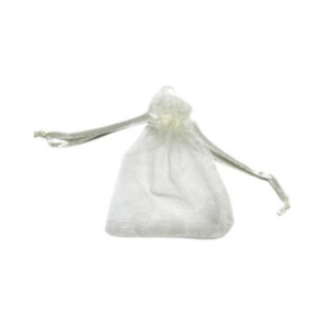 BOLSA DE ORGANZA MARFIL 15x20cm x12un.