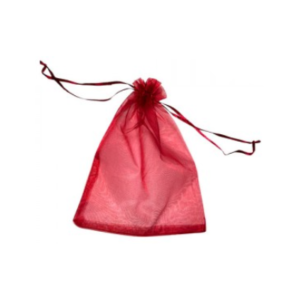 BOLSA DE ORGANZA ROJA 15x20cm x12un.