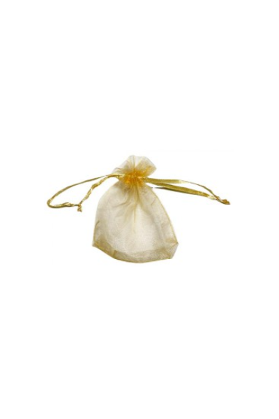 BOLSA DE ORGANZA DORADA 7x9cm x12un. (50/2500)