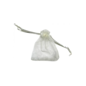 BOLSA DE ORGANZA MARFIL 7x9cm x12un.