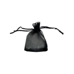 BOLSA DE ORGANZA NEGRA 7x9cm x12un.