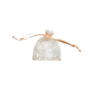 BOLSA DE ORGANZA ROSA GOLD 7x9cm x12un.