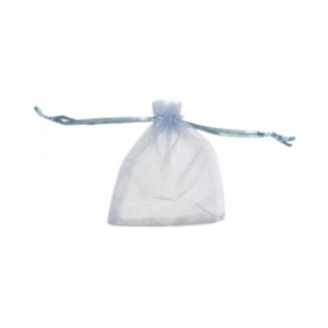 BOLSA DE ORGANZA PLATEADA 9x12cm x12un.
