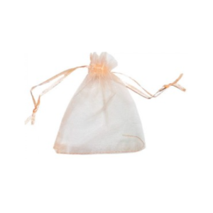 BOLSA DE ORGANZA ROSA GOLD 9x12cm x12un.