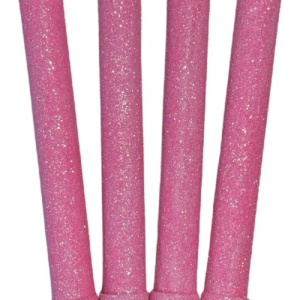 VELA BENGALA BRILLO ROSA BEBE x4