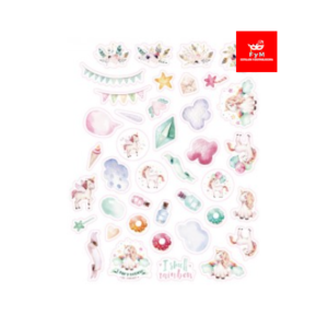 STICKERS SURTIDOS UNICORNIO x 40 stickers