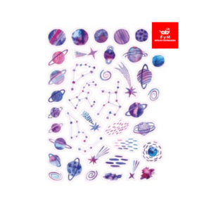 STICKERS SURTIDOS VIA LACTEA x 40 stickers