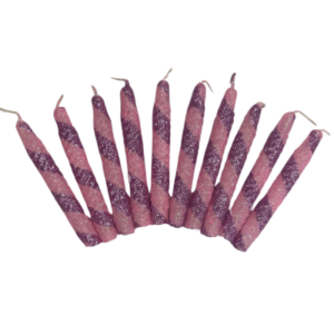 VELA PIRULIN ROSA CLARO Y LILA