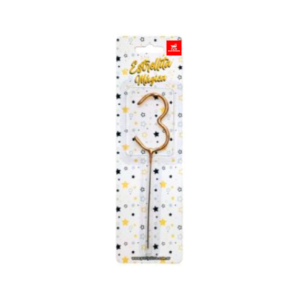 NUMERO ESTRELLITA MAGICA DORADA 3