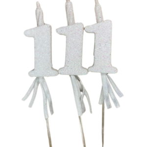 NUMEROS VELA CHICO TELGOPOR BLANCO 1 x3