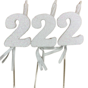NUMEROS VELA CHICO TELGOPOR BLANCO 2 x3