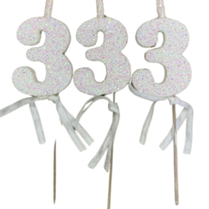 NUMEROS VELA CHICO TELGOPOR BLANCO 3 x3