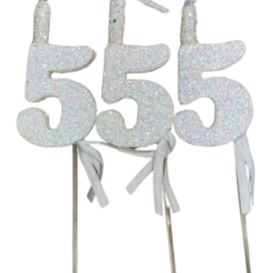 NUMEROS VELA CHICO TELGOPOR BLANCO 5 x3