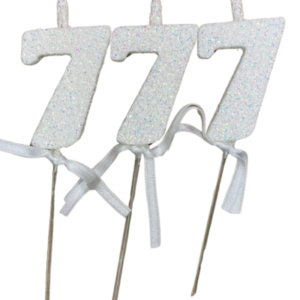 NUMEROS VELA CHICO TELGOPOR BLANCO 7 x3