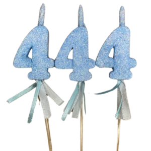NUMEROS VELA CHICO TELGOPOR CELESTE 4 x3