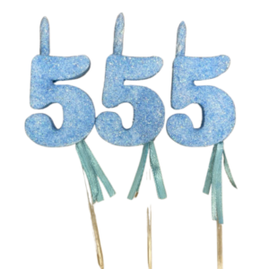 NUMEROS VELA CHICO TELGOPOR CELESTE 5 x3