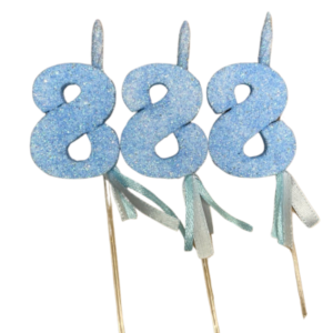 NUMEROS VELA CHICO TELGOPOR CELESTE 8 x3