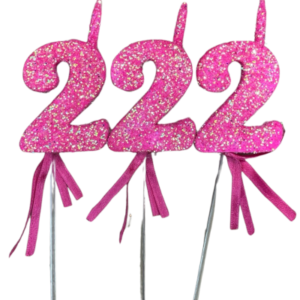 NUMEROS VELA CHICO TELGOPOR FUCSIA 2 x3