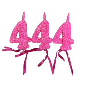 NUMEROS VELA CHICO TELGOPOR FUCSIA 4 x3