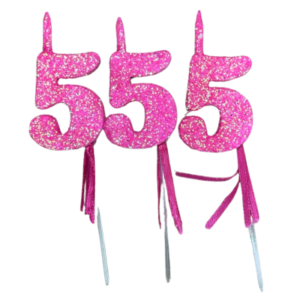 NUMEROS VELA CHICO TELGOPOR FUCSIA 5 x3