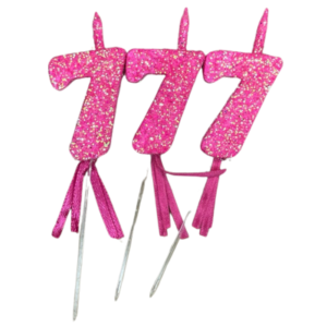 NUMEROS VELA CHICO TELGOPOR FUCSIA 7 x3