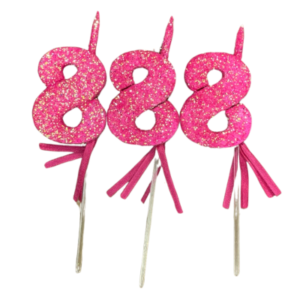 NUMEROS VELA CHICO TELGOPOR FUCSIA 8 x3