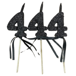 NUMEROS VELA CHICO TELGOPOR NEGRO 4 x3