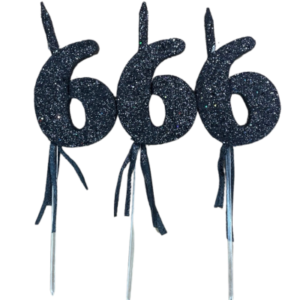 NUMEROS VELA CHICO TELGOPOR NEGRO 6 x3