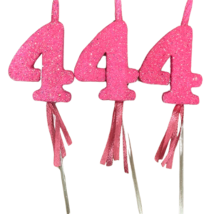 NUMEROS VELA CHICO TELGOPOR ROSA CHICLE 4 x3