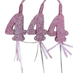 NUMEROS VELA CHICO TELGOPOR ROSA GOLD 4 x3