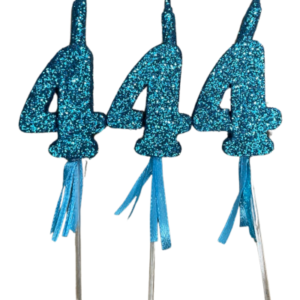 NUMEROS VELA CHICO TELGOPOR TURQUESA 4 x3