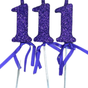 NUMEROS VELA CHICO TELGOPOR VIOLETA 1 x3