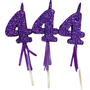 NUMEROS VELA CHICO TELGOPOR VIOLETA 4 x3