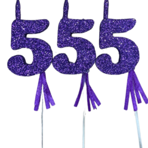 NUMEROS VELA CHICO TELGOPOR VIOLETA 5 x3