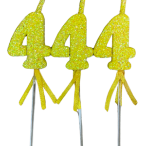 NUMEROS VELA CHICO TELGOPOR AMARILLO 4 x3