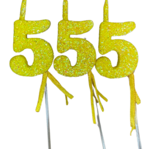 NUMEROS VELA CHICO TELGOPOR AMARILLO 5 x3