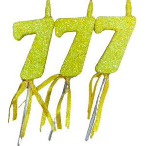 NUMEROS VELA CHICO TELGOPOR AMARILLO 7 x3