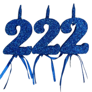 NUMEROS VELA CHICO TELGOPOR AZUL 2 x3