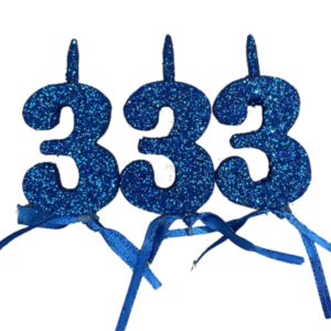 NUMEROS VELA CHICO TELGOPOR AZUL 3 x3