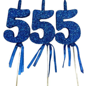 NUMEROS VELA CHICO TELGOPOR AZUL 5 x3