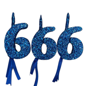 NUMEROS VELA CHICO TELGOPOR AZUL 6 x3