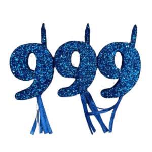 NUMEROS VELA CHICO TELGOPOR AZUL 9 x3