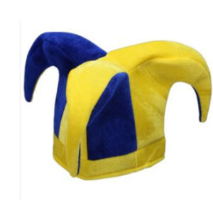 GORRO ARLEQUIN AZUL Y AMARILLO