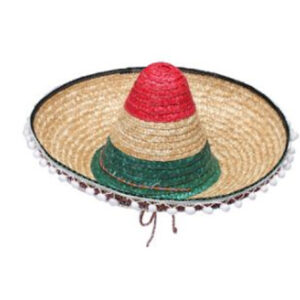 GORRO BANDERA MEXICO CON BORLAS