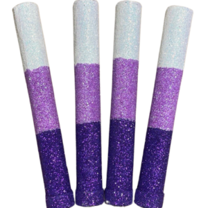 BENGALA TRICOLOR BLANCO, LILA Y VIOLETA x4