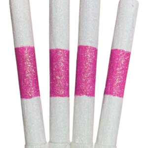 BENGALA TRICOLOR BLANCO Y FUCSIA x4