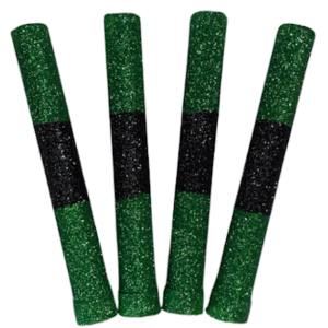 BENGALA TRICOLOR VERDE Y NEGRO x4