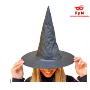 GORRO BRUJA *AGNES* CLÁSICO NEGRO LISO