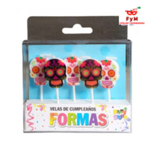 VELAS FORMAS - SET CALACAS x 5 unidades