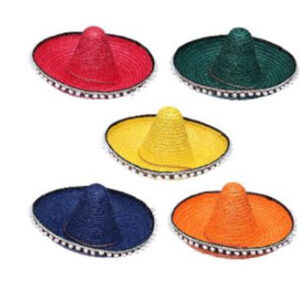 GORRO MEXICANO COLORES CON BORLAS